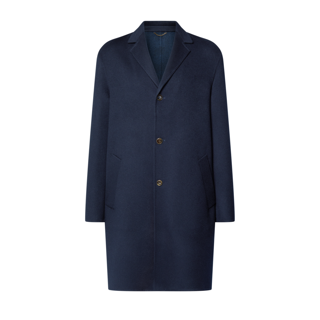 メル　LOUIS VUITTON 　ウール ネイビー ピーコート Cashmere Double Face Coat - Ready-to-Wear | LOUIS VUITTON